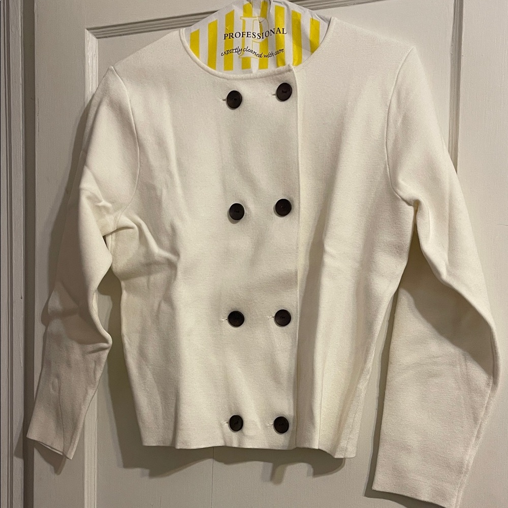 White Double-Breasted Jacket